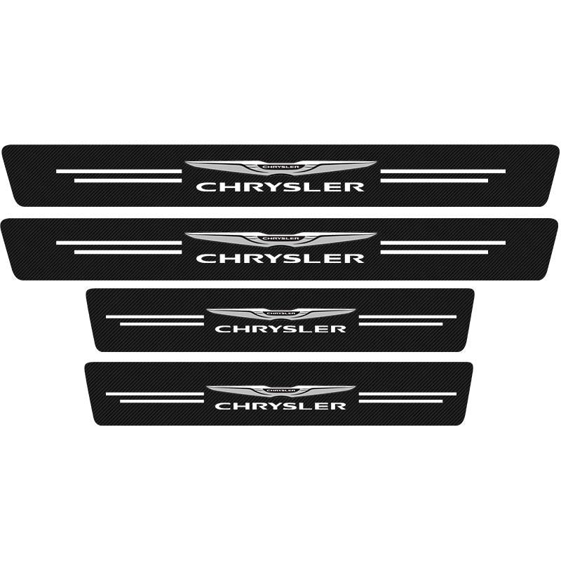 ( 9PCS )Carbon Car Door Sills Stickers