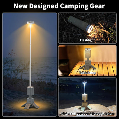 Telescopic Camping  Light With Magnetic Stand