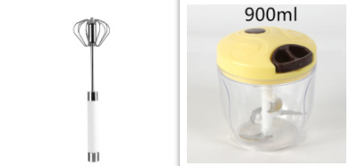 Semi-automatic Stainless Steel Egg Beater Whisk