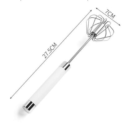 Semi-automatic Stainless Steel Egg Beater Whisk