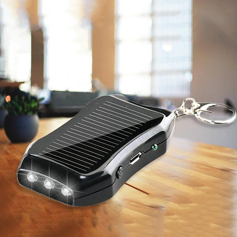 1200mAH Portable Solar Power Bank Keychain