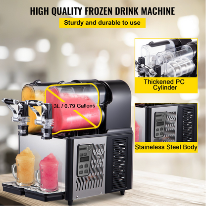 VEVOR Double Slushy Machine