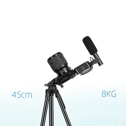 Phone Vlogging Kit with Remote Control Microphone LED Light for iPhone Live YouTube DSLR Camera