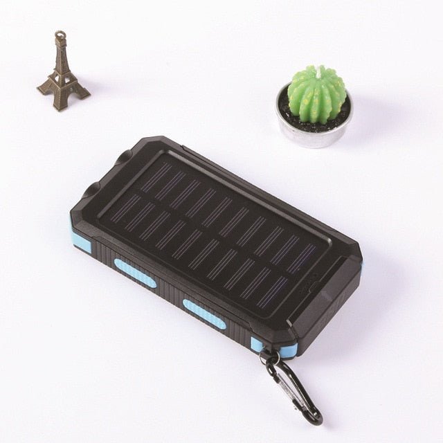 Portable Solar Power Bank 80000mAh, Built-in Flashlight, Compass, for All Smartphones, Electronic Devices,