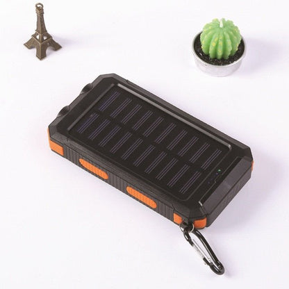 Portable Solar Power Bank 80000mAh, Built-in Flashlight, Compass, for All Smartphones, Electronic Devices,