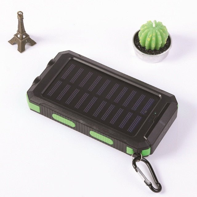 Portable Solar Power Bank 80000mAh, Built-in Flashlight, Compass, for All Smartphones, Electronic Devices,