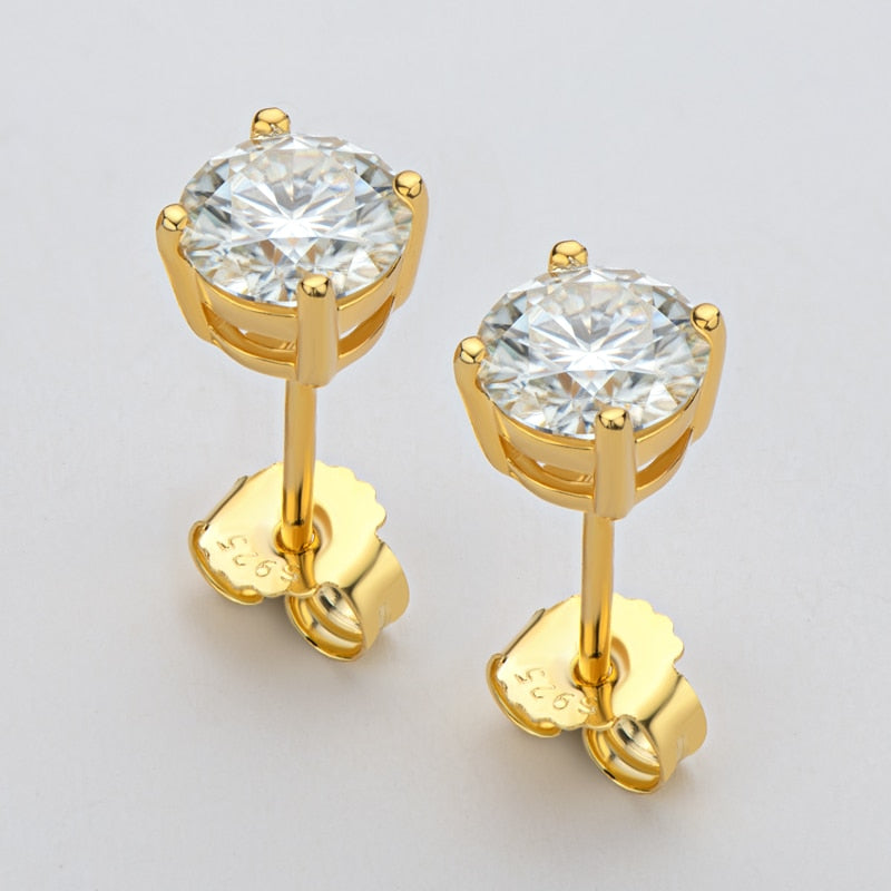 0.5 - 1  CT Double Under Halo Diamond Studs Earrings