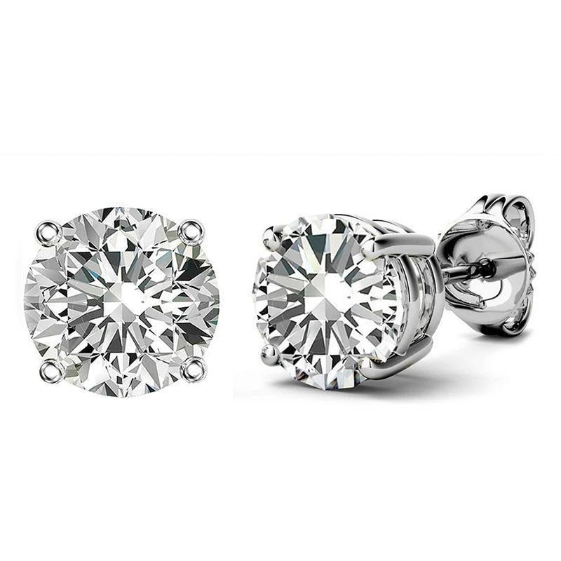 0.5 - 1  CT Double Under Halo Diamond Studs Earrings