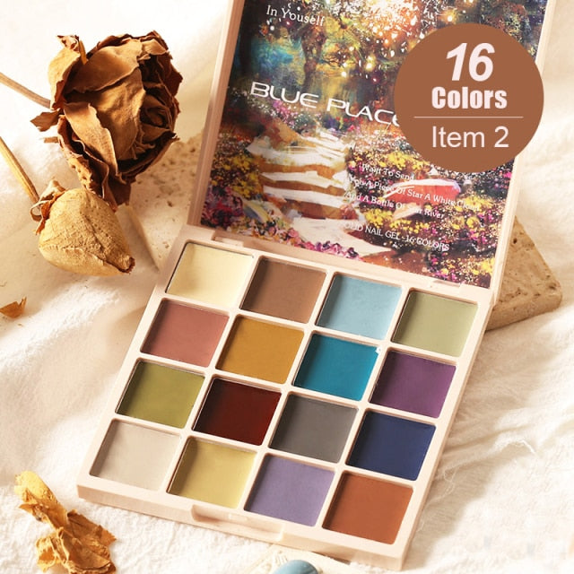 16 Colors Solid Butter Nail Gel Palette