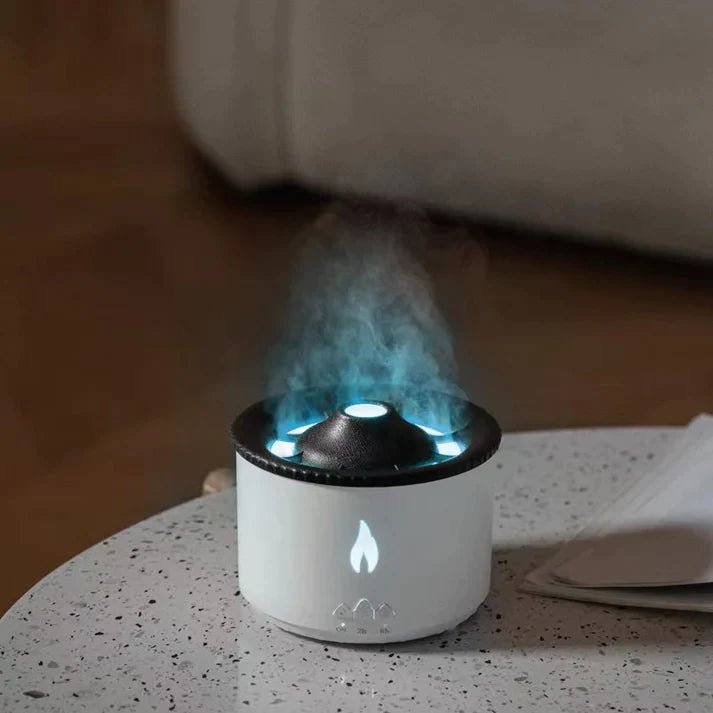 Volcano Aroma Diffuser - Humidifier Flame and Volcano for Bedroom, Living Room, Office, Spa & Yoga