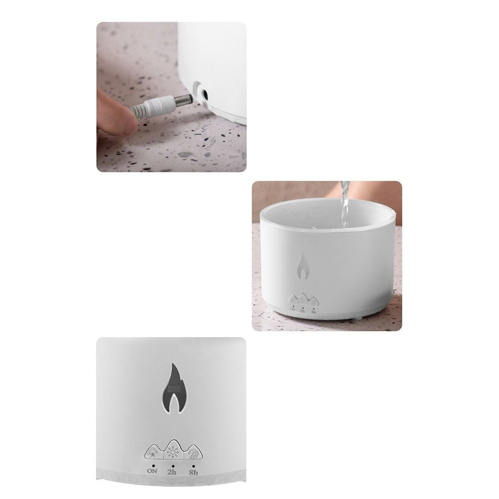 Volcano Aroma Diffuser - Humidifier Flame and Volcano for Bedroom, Living Room, Office, Spa & Yoga